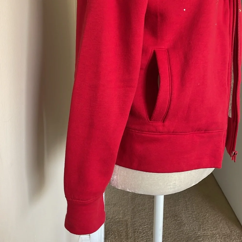 OLD NAVY Girls Jacket, Red with Star Accents and Sherpa Lining.     Size 18